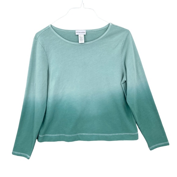 Soft Surroundings Tops - SOFT SURROUNDINGS Tie Dye Ombre Long Sleeve Shirt Top Green 27967